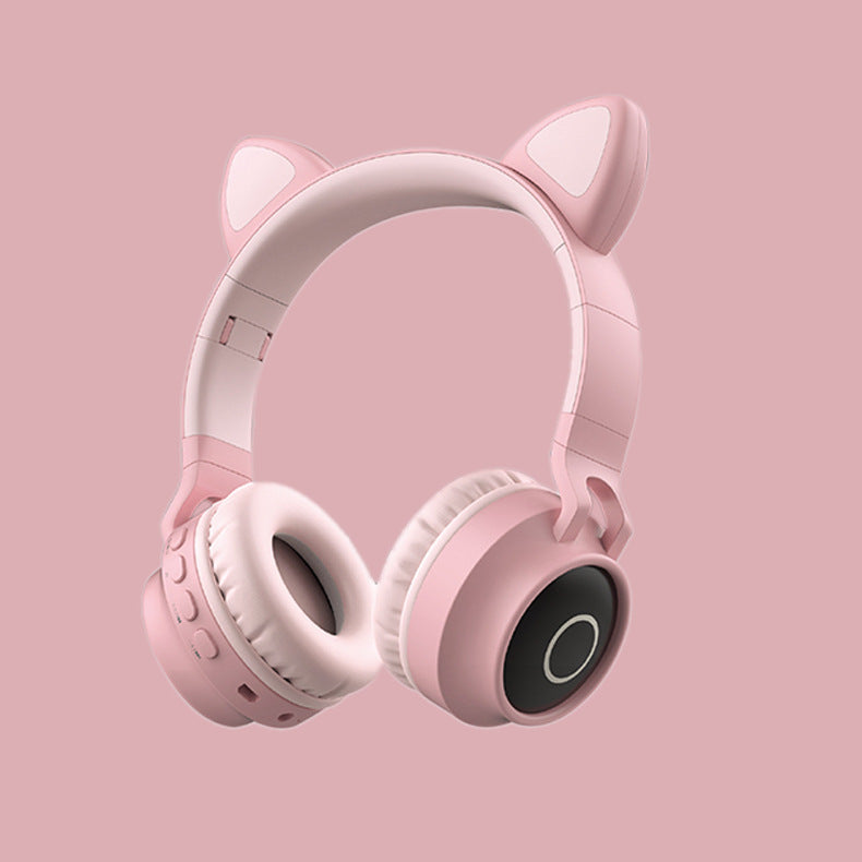 LED Light Cat Ear Wireless Headphones