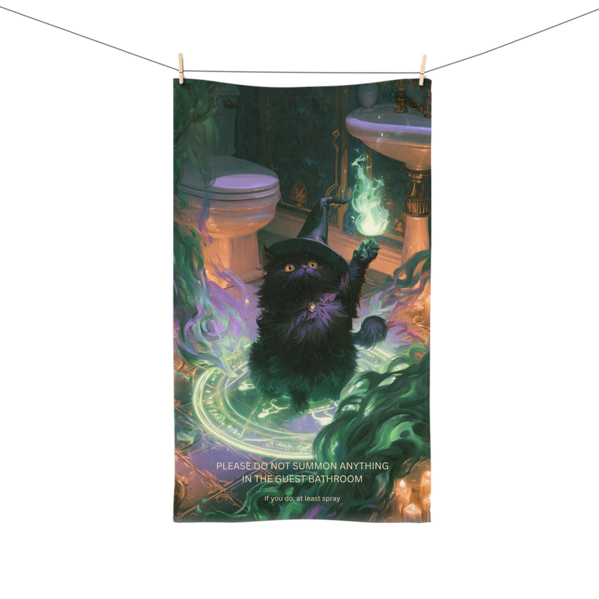 Please Do Not Summon Anything in the Guest Bathroom Hand Towel | By The Way