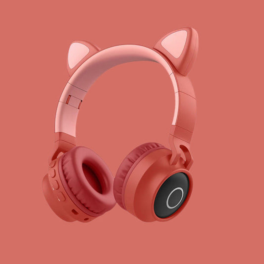 LED Light Cat Ear Wireless Headphones