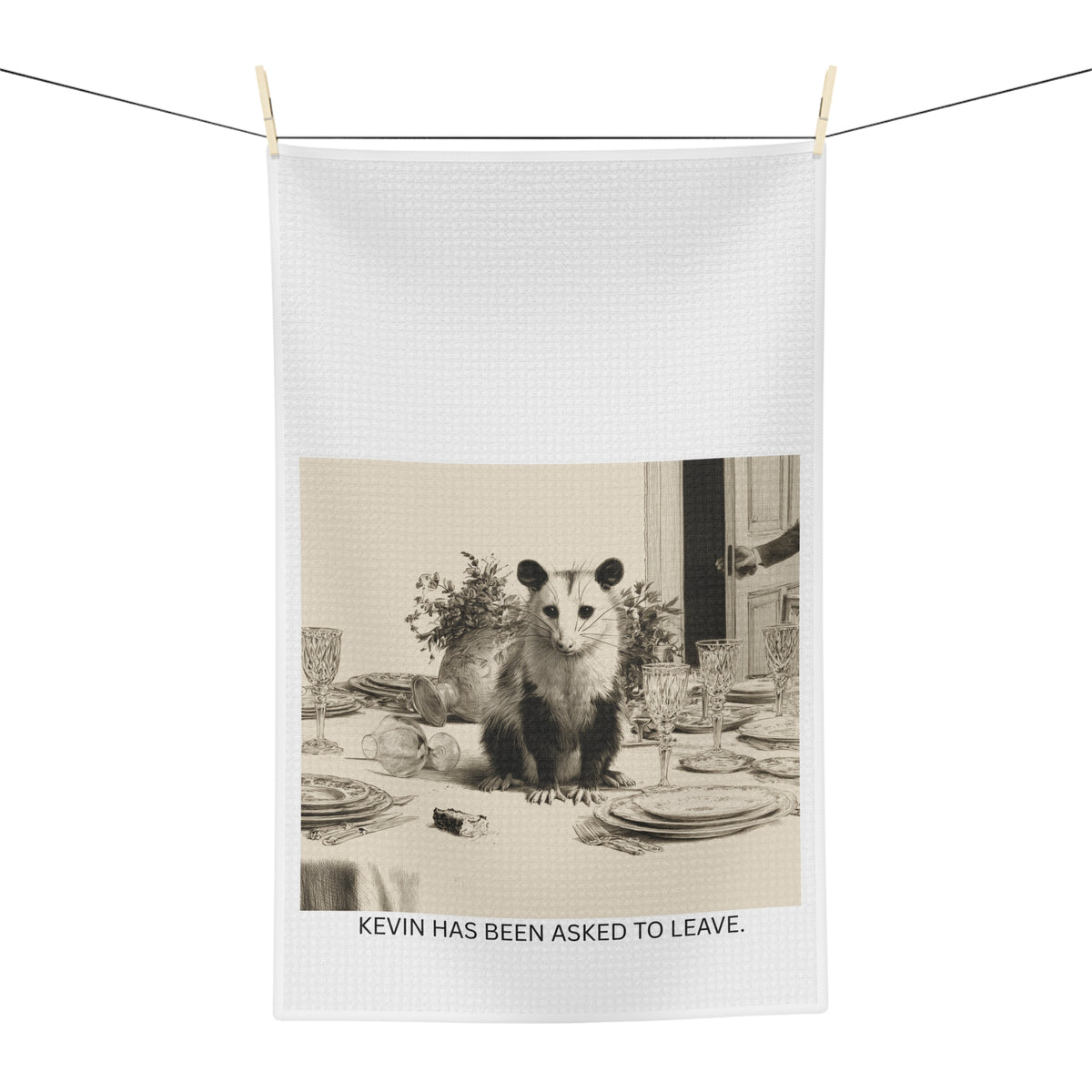 Kevin Has Been Asked to Leave Tea Towel | By The Way