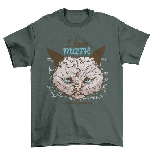 Angry Math Cat T-Shirt