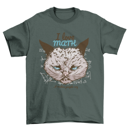 Angry Math Cat T-Shirt