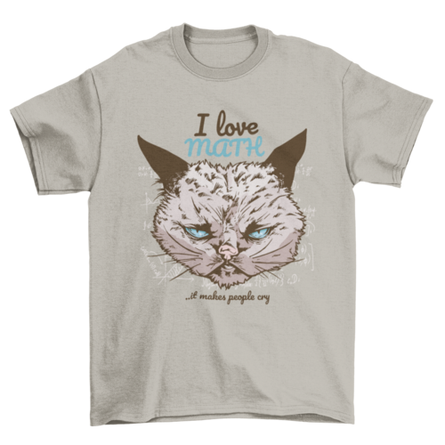 Angry Math Cat T-Shirt