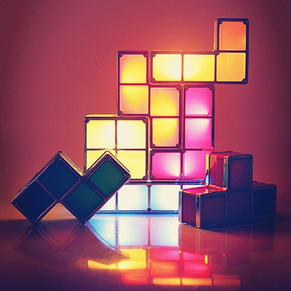 Retro Block LED Desk Lamp