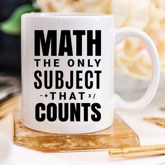 Math Teacher Mug