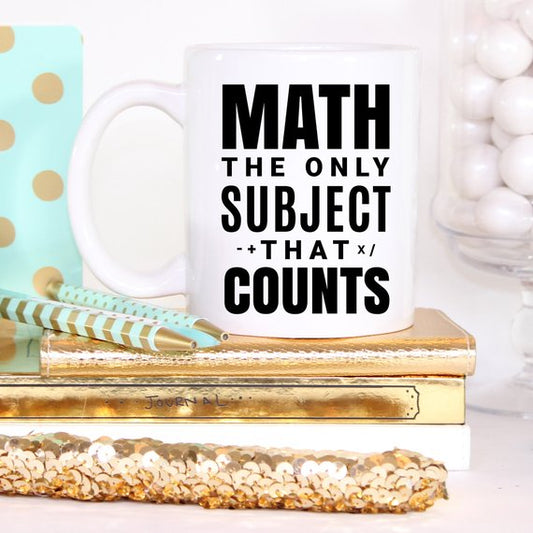 Math Teacher Mug