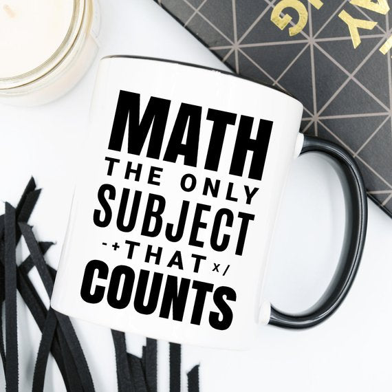 Math Teacher Mug